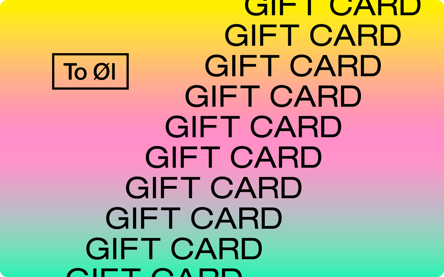 To Øl Gift Card