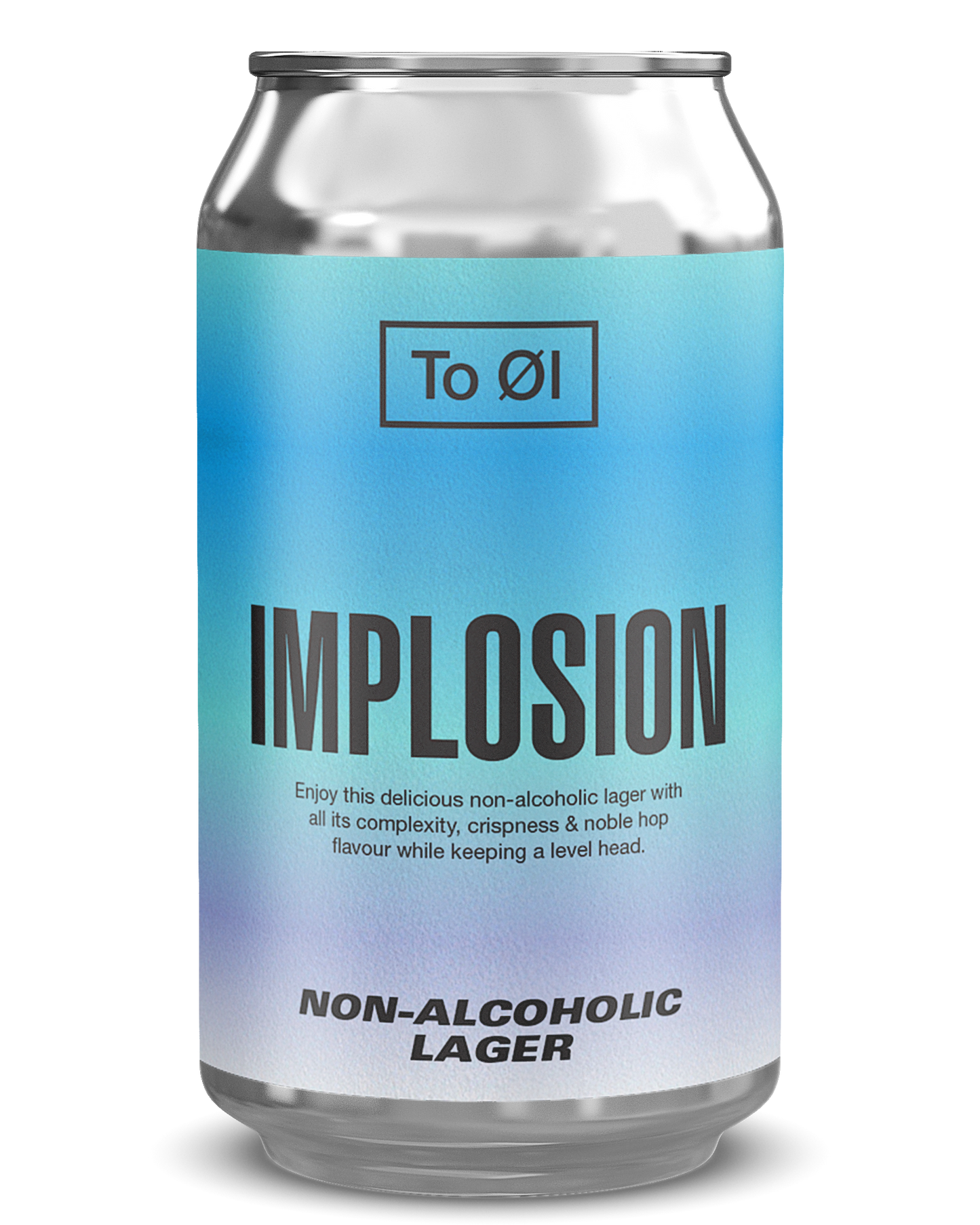 Implosion Non-Alcoholic Lager To Øl Beer Can