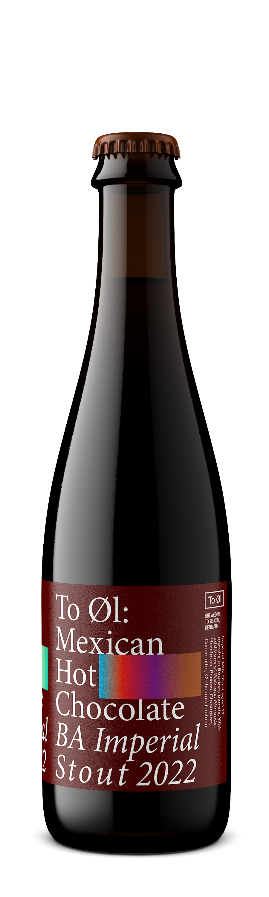 Bottle of Mexican Hot Chocolate BA Imperial Stout 2022 on a white background