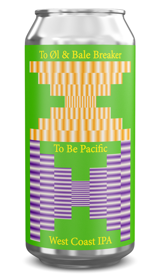Can of West Coast IPA with colorful label design on a white background