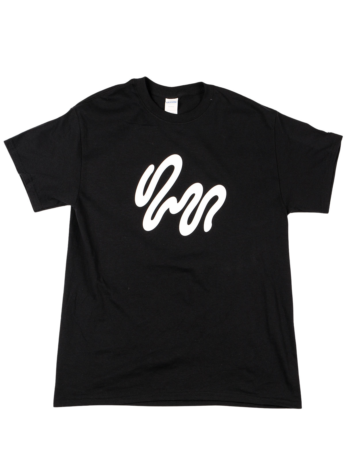 Black t-shirt with white swoosh logo of To Øl.